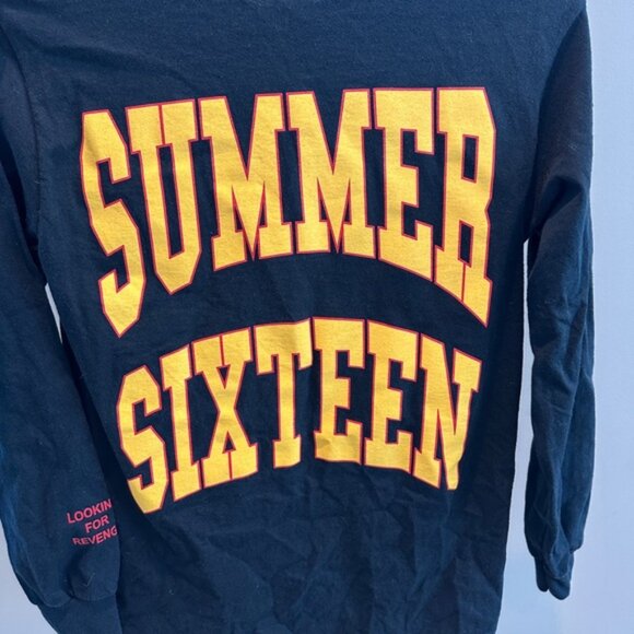 Drake Revenge Summer Sixteen 2016 Long Sleeve Tour T-Shirt Black Unisex Small - Picture 3 of 5